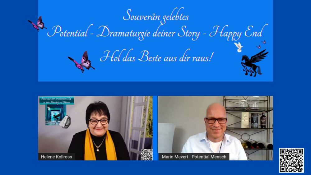 Interview 66 Video & Podcast - Trauma & Mindset Repair Energetics Kollross Helene IHK Dozent Persönlichkeitsentwicklung mit Mario Mevert